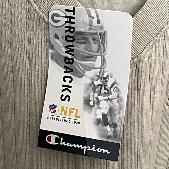 Champion Throwback Men's Washington Redskins NFL Sweater Ribbed Golf Vest - Sz L - Picture 7 of 11